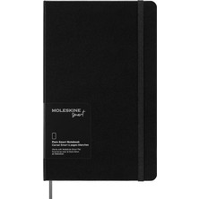 MSP Smart Notebook, Smart Writing System, Dijital Akıllı Not Defteri, Sabit Kapaklı, Boş Sayfalar ve Pratik Lastik Kilitli, Büyük Format 13 x 21, Renk: Siyah