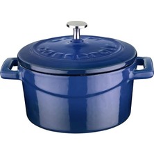 MSP Metal Döküm Mini Tencere, Trendy, 10 Cm, 0.35 L Hacim, Mavi
