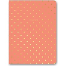 MSP Color Puantiyeli Mini Defter Çizgili Mercan 14X20 cm