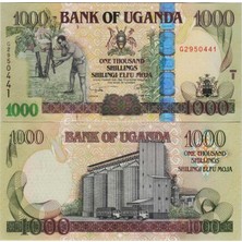Banknoting Uganda 1000 Şilin 2009 Çil Kondisyon.