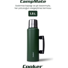 MSP Campmate 1.5 L Paslanmaz Çelik Termos, Yeşil