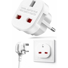 MSP Ingiltere’den Ab’ye Seyahat Adaptörü, Uk G Tip 3 Pin’den Avrupa E/f Tipi 2 Pin Priz Dönüştürücü, Güvenlik Kilitli, 240V 10A, 16A, Fransa, Almanya, Hollanda, Polonya, Isveç Uyumlu