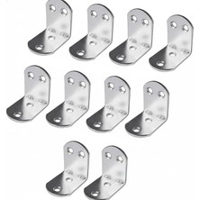MSP Home 10’lu Metal Gönye Köşebent Seti – Deprem Için Mobilya Sabitleyici L Demir, Dolap ve Raf Güçlendirme Ayağı, Dayanıklı Metal Köşebent Bağlantı Aparatı (30X25X25 Mm)