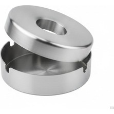 MSP Çelik Metal Küllük – 12 cm Yuvarlak, Kapaklı ve Dayanıklı Tasarım