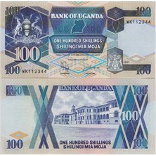 Banknoting Uganda 100 Şilin 1997 Çil Kondisyon.