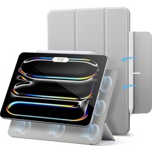 MSP iPad Pro 11 Inç (2024) Için Kılıf, Mıknatıslı Sabitleme, Ince Üç Kat Katlanabilir Kılıf, Pencil Pro/usb-C Destekler, Otomatik Dinlenme/uyandırma, Uzun Ömürlü Koruma, Ribaund Serisi, Gri