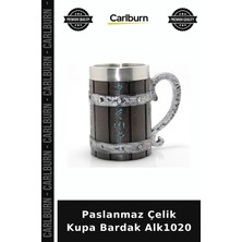 Carlburn Özel Üretim Metal Mutfak Ofis Kamp Dayanıklı Paslanmaz Çelik Kupa Bardak ALK1020