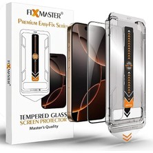 MSP iPhone 17 Pro Max Uyumlu Ultra Clear Hd (Şeffaf) Temperli Cam, Easy Fix Kolay Kurulum Serisi Yüksek Kaliteli Ekran Koruyucu