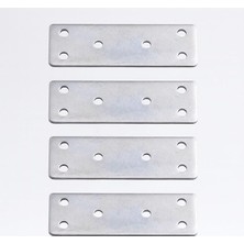 MSP Köşe Bağlantı Demiri 30X90 mm 4 Adet Set Düz Metal Gönye Dolap Kitaplık Vestiyer Sabitleme