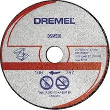 MSP DSM20 Kompakt Testere ile Uyumlu Metal ve Plastik Kesme Diski (DSM510) 3'lü