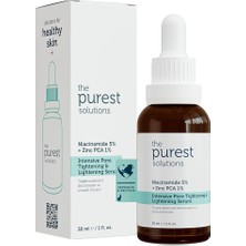 MSP Purest Solutions, Gözenek ve Siyah Nokta Karşıtı, Sivilce Önleyici Niacinamide Cilt Bakım Serumu 30 ml (Niacinamide 5% & Zinc Pca 1%)