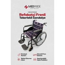 MSP Refakatçi Frenli Ekonomik Manuel Katlanabilir Tekerlekli Sandalye