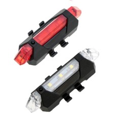 MSP Işığı LED Stop Arka Ikaz Işık Lamba USB Şarjlı 4 Mod