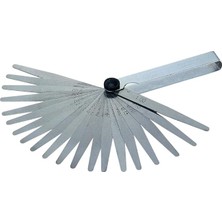 MSP Sentil Çakısı 20 Parça 0,05-1 Mm, Yaprak Sentil Mastarı, Hassas Boşluk Ölçer, Subap Ayar Sentili, Buji Elektrot Aralığı ve Motor Ayar Ölçüm Aleti