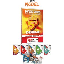 MSP Kpss Gygk Ortaöğretim Önlisans Süper 5 Deneme ve 7li Branş Deneme Seti DP0001907004 Yediiklim Yayınları
