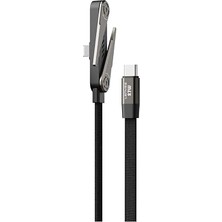 MSP LC554 Type-C To Lightning, 27W, 1m, Stand Özellikli Data ve Şarj Kablosu, Siyah