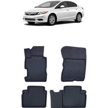 MSP Civic Fd6 2011 Model Ile Uyumlu 5d Ekstra Havuzlu Paspas