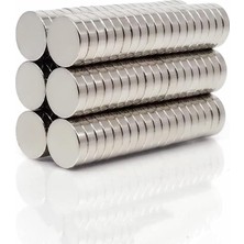 MSP Adet 12X3 mm Yuvarlak Güçlü Neodyum Mıknatıs (Çap 12 mm Kalınlık 3 Mm)