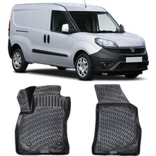 MSP Doblo Panelvan (2 Parça) 2015 Sonrası Ile Uyumlu 3D Havuzlu Paspas Siyah