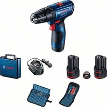 MSP Professional Gsb 120-LI Akülü Darbeli Delme Vidalama Makinesi + 23 Parça Vidalama Seti (12 Volt, 2 x 2,0 Ah Akü, Şarj Cihazı, Plastik Çanta)
