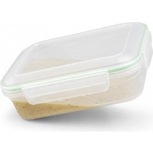 MSP Home 1150 ml Sızdırmaz Şeffaf Contalı Kilitli Saklama Kabı, Pp Plastik Gıda Saklama Kutusu, Kapaklı Buzdolabı Düzenleyici, Mutfak ve Erzak Kabı, Istiflenebilir Çok Amaçlı Organizer (Asorti Renk