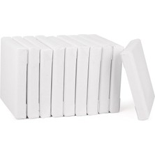 MSP Çerçeveli Mini Tuvaller, %100 Pamuk, 10 Adet, 10 x 10 Cm, Kanvas, Sanat Tuvali, Tuval Pano, Beyaz