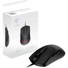 MSP Gg Forge GM100 Gamıng Mouse Max 6400 Dpı 108GR 1,5m Kablo Optık Sensor Mıcro Swıtch Rgb LED Oyuncu Faresı