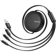 MSP CA-7256 3'ü 1 Arada Usb-A'dan Lightning Micro Type-C Veri Kablosu 1.2m