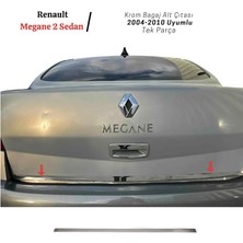 MSP Oto Aksesuar Krom Bagaj Alt Çıtası 2004-2010 Arası P.çelik Renault Megane 2 Sedan ile Uyumlu