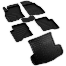 MSP Autoaccessories Fiat Linea ile Uyumlu 4d Paspas ve 3D Bagaj Havuzu 2007 2020