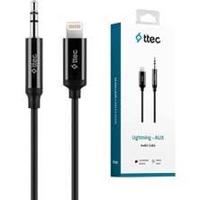 MSP Aux To Lightning iPhone Ses Kablosu 100 Cm, 1 Metre Siyah 2 Yıl Garantili Yüksek Kalite - 2DK42S