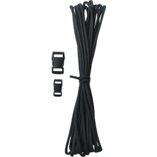 MSP 550 4mm 7 Çekirdek Outdoor Bileklik Çadır Kamp Ipi 5 Metre Siyah