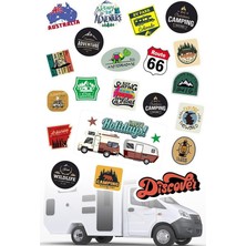 MSP Parça Karavan ve Kamp Araçlarına Özel Sticker Çıkartma Seti Mod-3