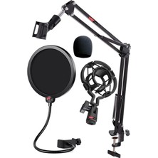 MSP NB39PSMX Mikrofon Standı Shock Mount Pop Filter Sünger Seti