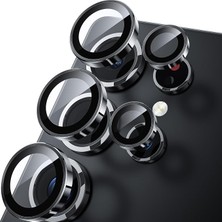 MSP Samsung Galaxy S25 Ultra Kamera Lens Koruyucu - Ultra Ince Kılıf Dostu, Alüminyum Metal Daire Kamera Ekran Koruyucu Kapak Aksesuarları, 9h Kırılmaz Temperli Cam