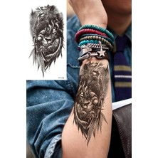 MSP Gladyatör Dövmesi, Aslan Dövmesi, Savaşçı Dövmesi, Geçici Dövme Tattoo, Erkek Geçici Dövme, Kol ve Vücut Dövmesi