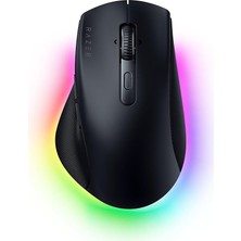 MSP Pro Click V2 - Kablosuz Ergonomik Mouse - Aı Prompt Assist - 30K Optik Sensör - 3,5 Ay Pil Ömrü (14 Bölgeli Chroma Rgb, Hyperscroll Eğilebilir Mouse Tekerleği) Siyah