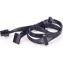 MSP Pin Power Supply Kablosu 6 Pin Modüler Sata Kablo 6 Pin 4x Sata Kablo 90 cm 6 Pin Sata Kablo Power Supply Kablosu