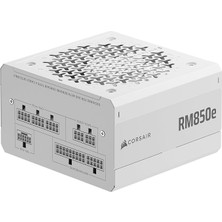 MSP RM850E (2025) Tamamen Modüler Atx Düşük Gürültülü Güç Kaynağı ve 12V-2X6 Kablolu - Atx 3.1 & Pcıe 5.1, Cybenetics Gold Verimlilik, 105°C Kondansatörler, Modern Bekleme Modu - Beyaz