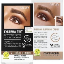 MSP Kaş Boyası 2'li Set, 7 Doğal Kumral + Kaş Açıcı Krem, Vegan