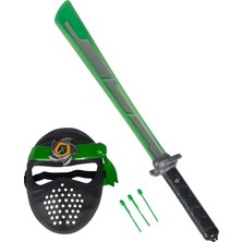 MSP 108042238 Next Ninja Oyuncak Kılıç ve Maske, Işık, Ses ve Atış Fonksiyonlu, 60 Cm, Kumaş Bantlı, 3 Yaş ve Üzeri
