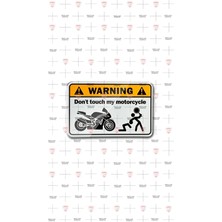 MSP Touch My Motorcycle 3D Damla Sticker