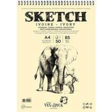 MSP Dyck Skecth Çizim Blok A4 85GR Üstten Spiralli Defter