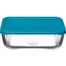MSP Snow Box Saklama Kabı 1225 cc Tekli Plastik Turkuaz Kapaklı