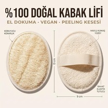 MSP Soap 1978 Yüz Vücud Kabak Lifi Doğal Lifler Peeling Temizleyici Arındırıcı. 1 Adet.