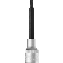 MSP 1113064227 T 27 1/2" Uzun Star (Tor X) Uçlu Lokma Anahtar (100 Mm), Krom, T27