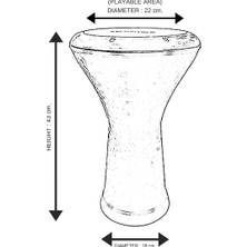 MSP - Mısır Darbuka Siyah - Kılıf Hediyeli