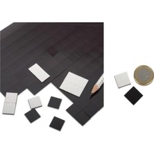 MSP Magnet 90 Adet 3m Etiket Magnet Yapışkanlı Magnet Mıknatıs, Dolap Mıknatısı 2X2CM Kare Kesimli Şerit Mıkna