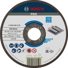 MSP - 115 * 2, 5 mm Expert Serisi Düz Metal Kesme Diski (Taş)