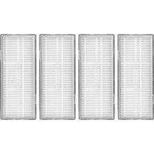 MSP Aksesuarı, Roborock S8/s8+/s8 Pro Ultra/s7/s7 Maxv/s7 Maxv Ultra/s7 Max Ultra/s7 Pro Ultra Için, Yıkanabilir Hepa Filtre, 4 Adet, G20 Süpürme Robotu Için, 4'lü Paket